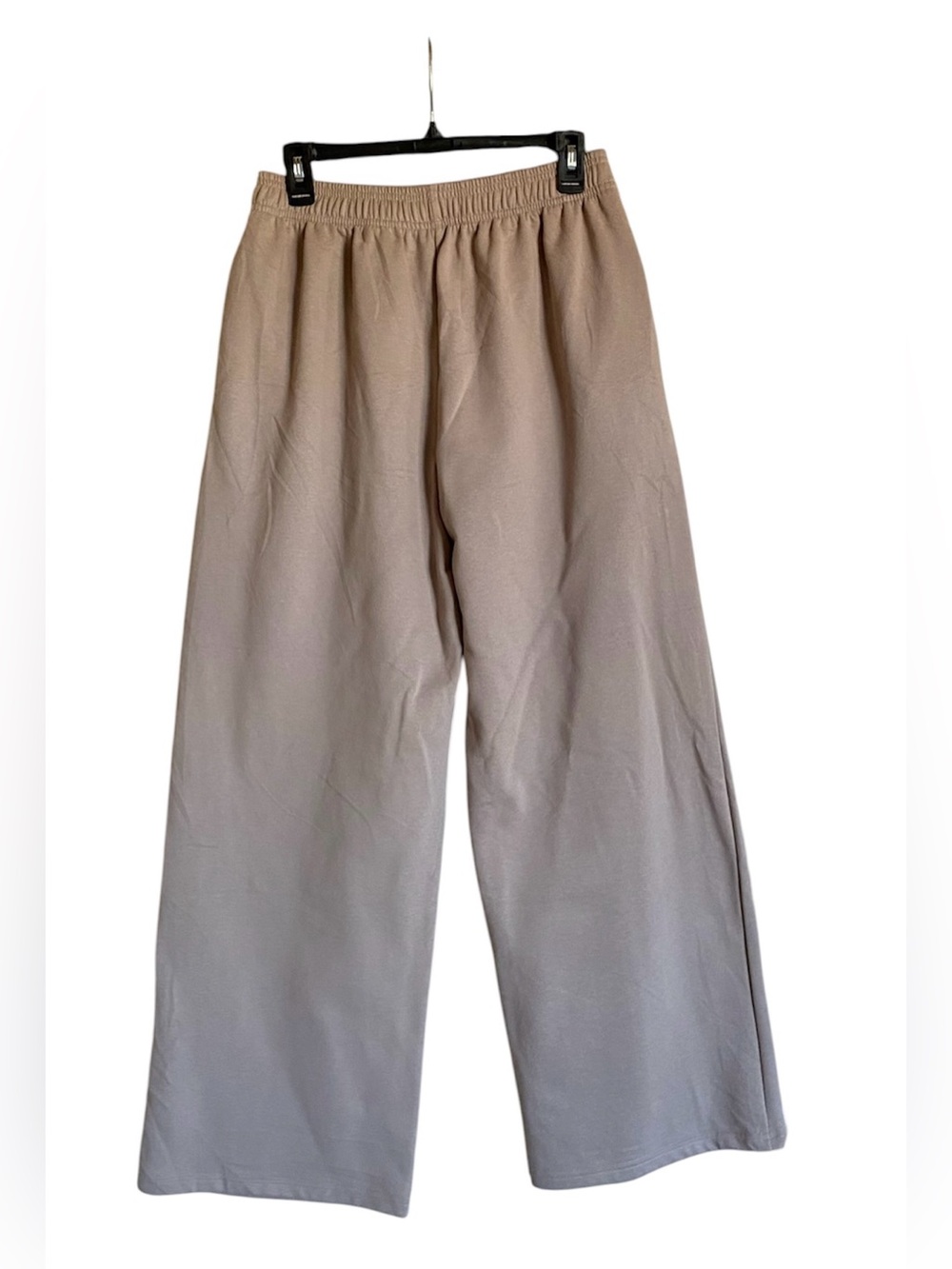 Women’s LOMON Light Brown Wide Leg Sweatpants Size M
